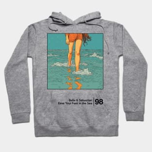 Ease Your Feet in the Sea / Graphic Artwork Design Hoodie